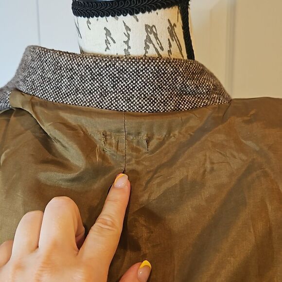 Cremieux Blazer Arabella Colorblock Tweed Jacket Unique Red Size 10 - Picture 8 of 10